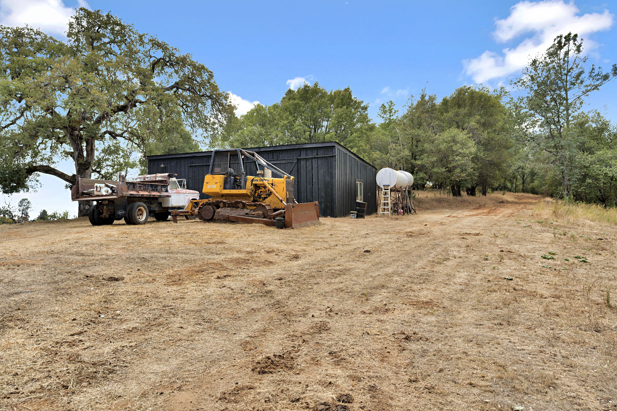 Ranch equipment yard and outbuildings